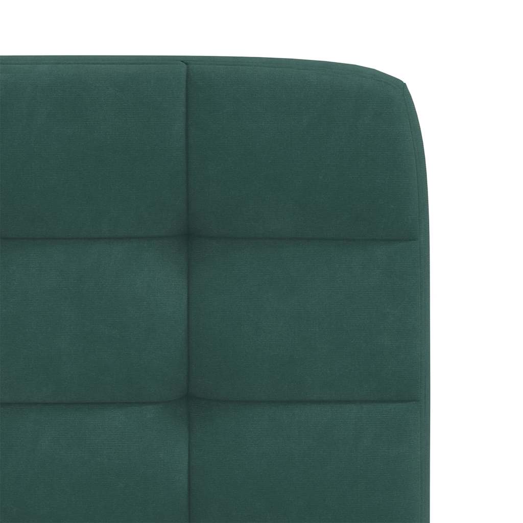 Cadeiras de jantar 6 pcs veludo verde-escuro