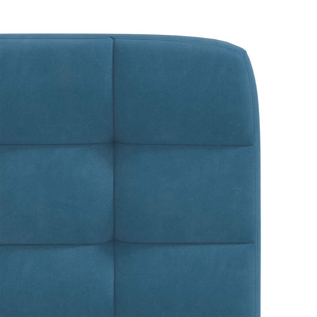Cadeiras de jantar 6 pcs veludo azul