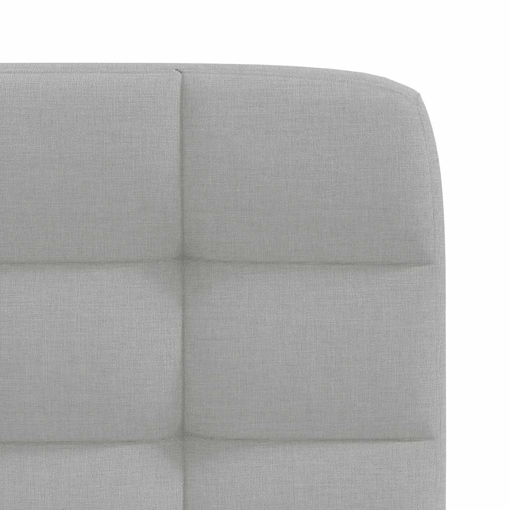 Cadeiras de jantar 6 pcs tecido cinza nuvem