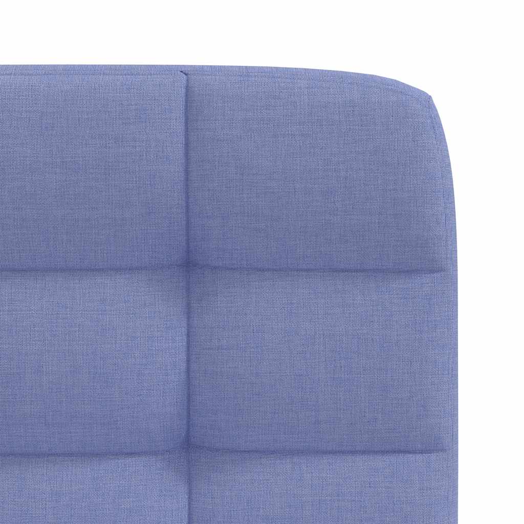 Cadeiras de jantar 6 pcs Jeans Tecido Azul