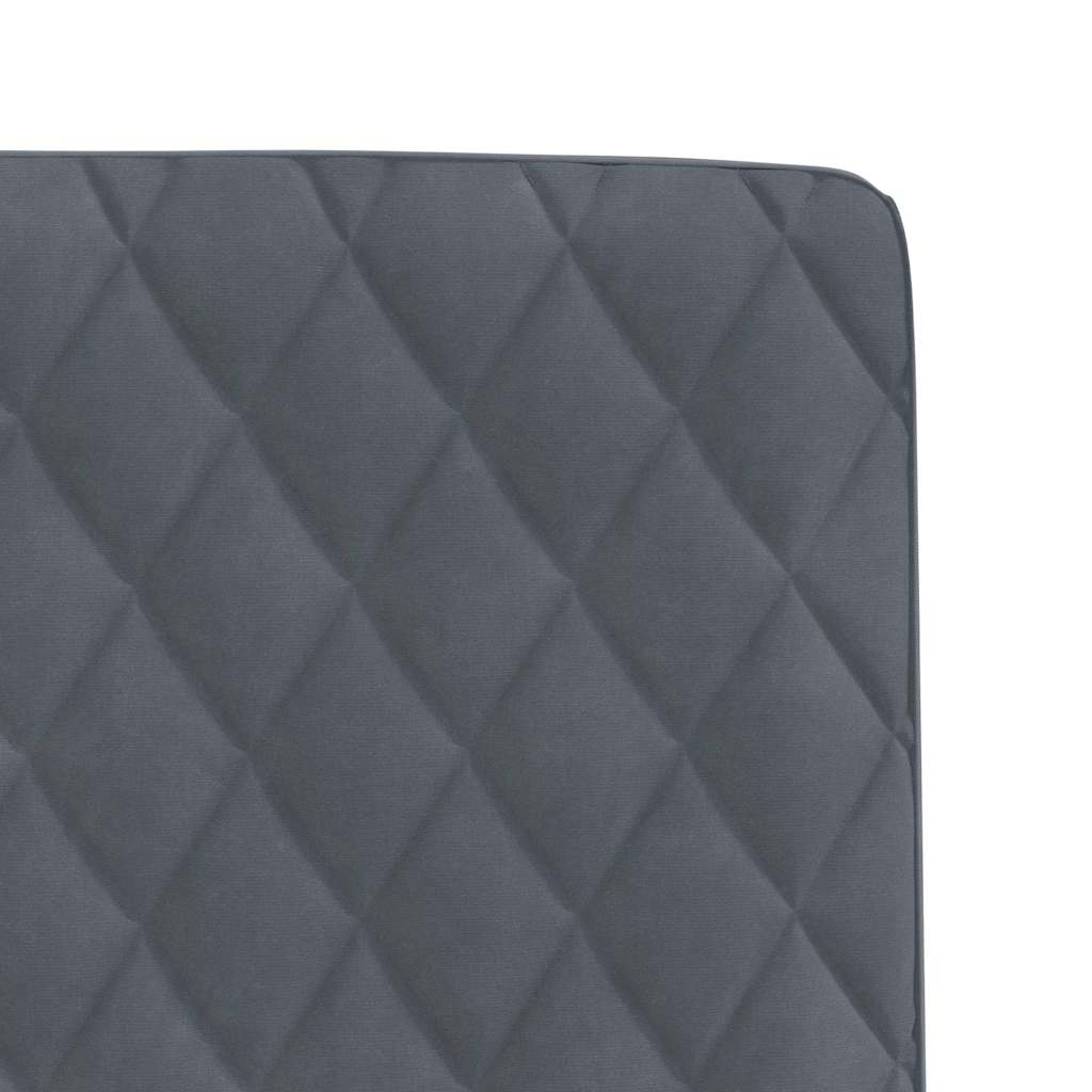 Cadeiras de jantar 6 pcs veludo cinzento-escuro