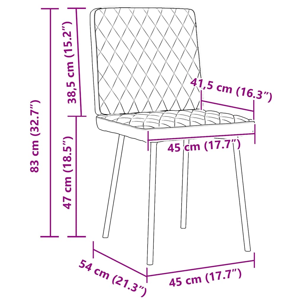 Cadeiras de jantar 6 pcs veludo cinzento-escuro