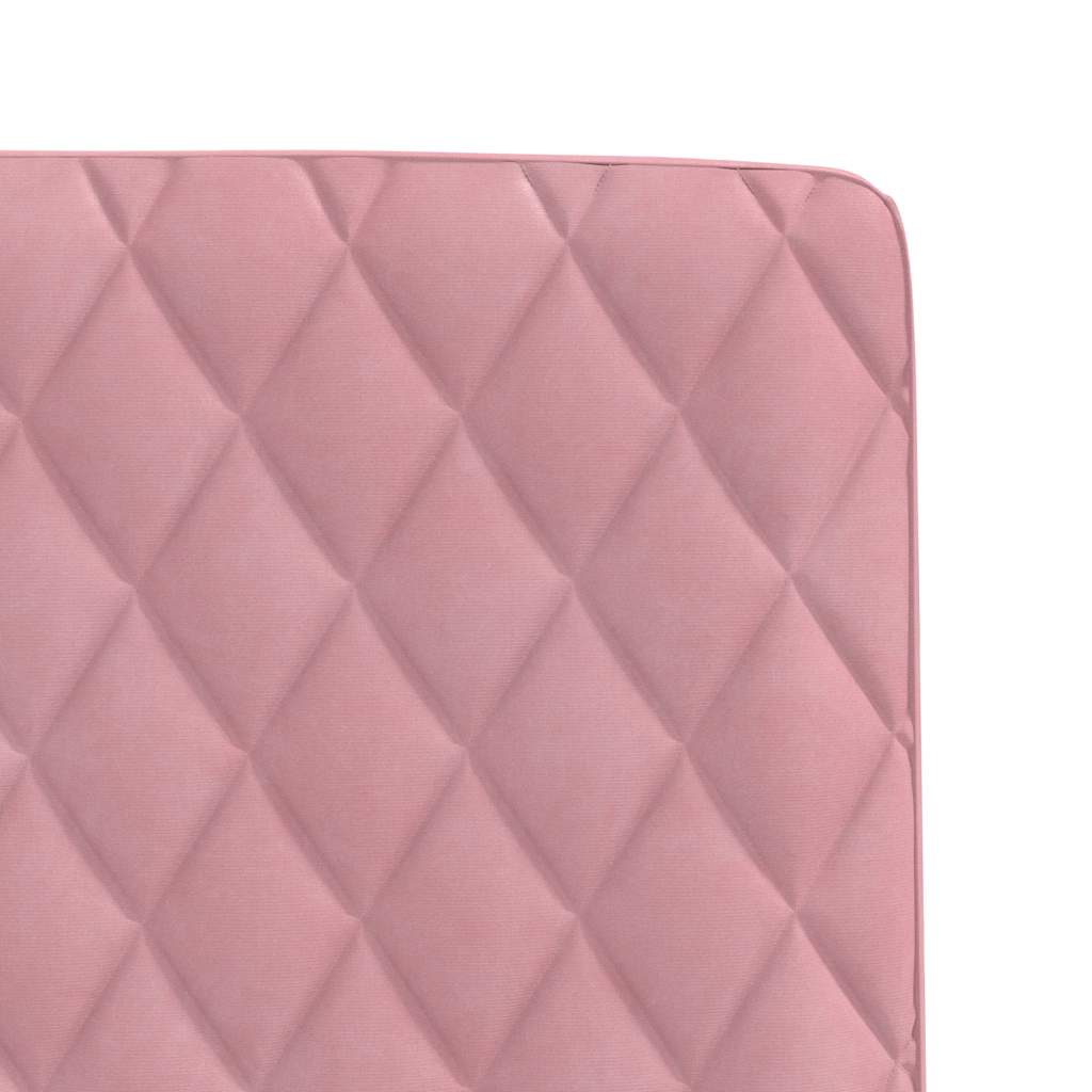 Cadeiras de jantar 6 pcs veludo rosa