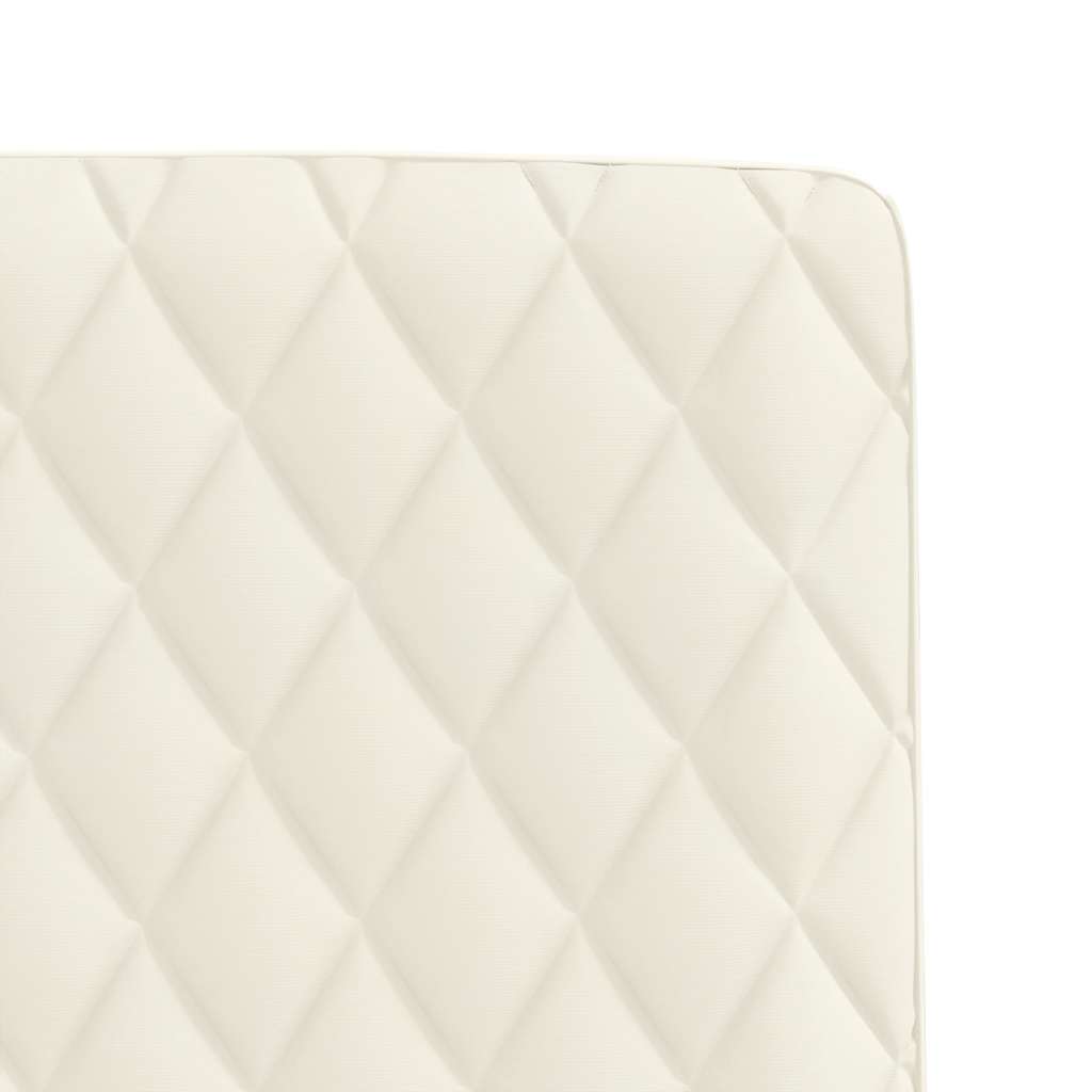 Cadeiras de jantar 6 pcs veludo cor creme