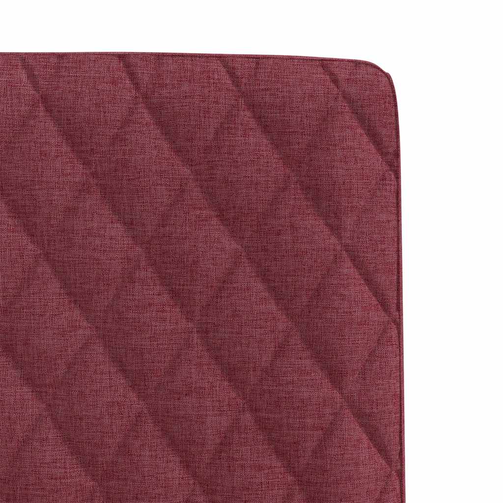 Cadeiras de jantar 6 pcs tecido vermelho-tinto