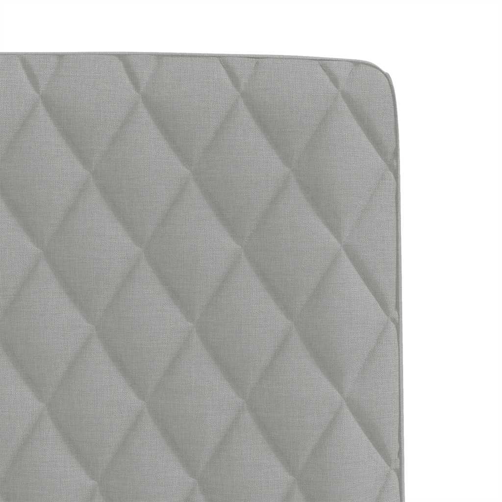 Cadeiras de jantar 6 pcs tecido cinza nuvem