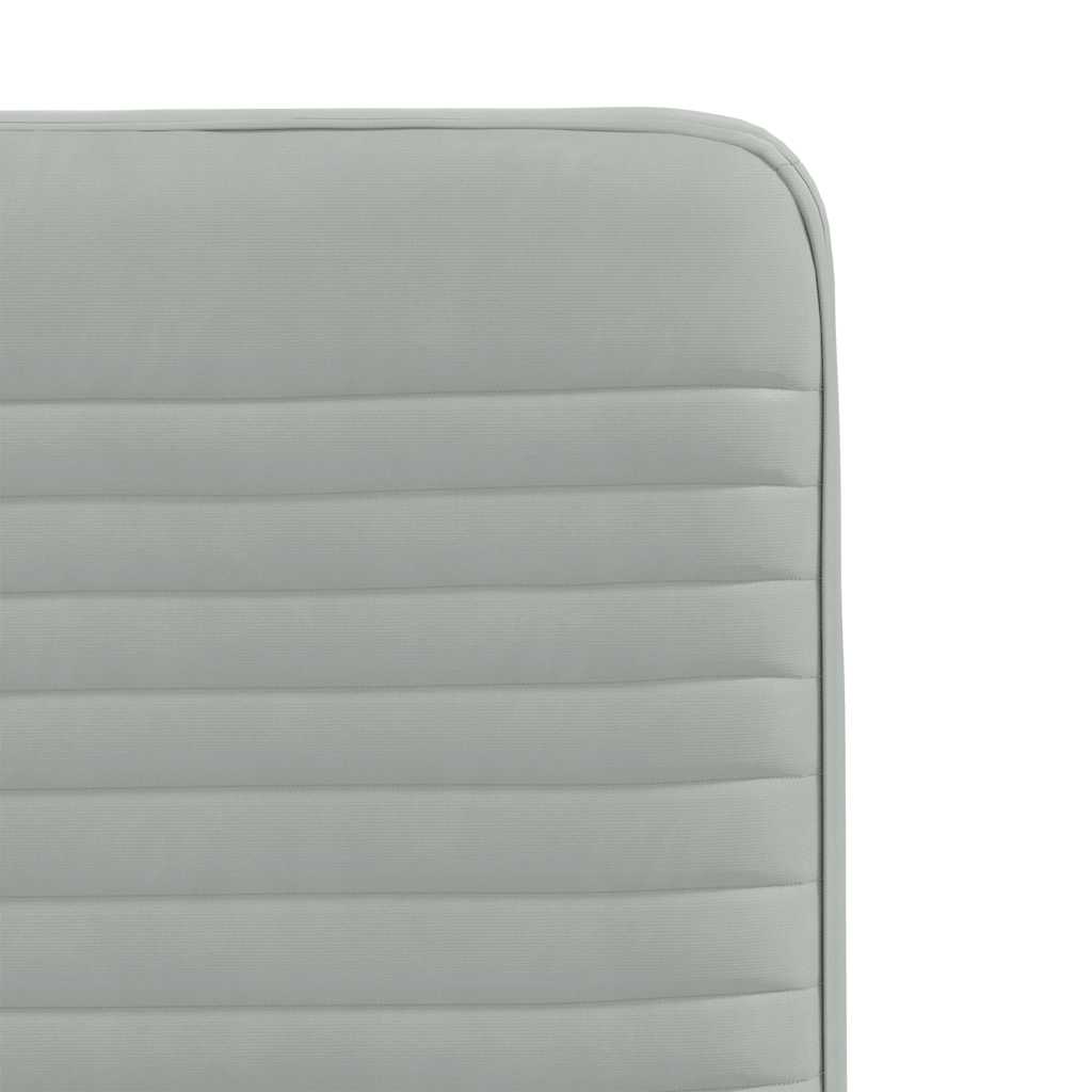 Cadeiras de jantar 6 pcs veludo cinzento-claro