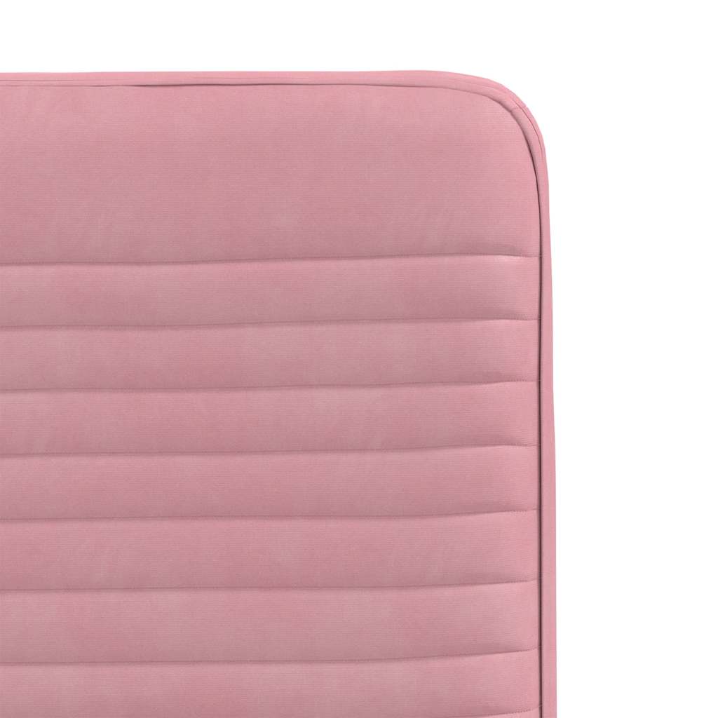 Cadeiras de jantar 6 pcs veludo rosa