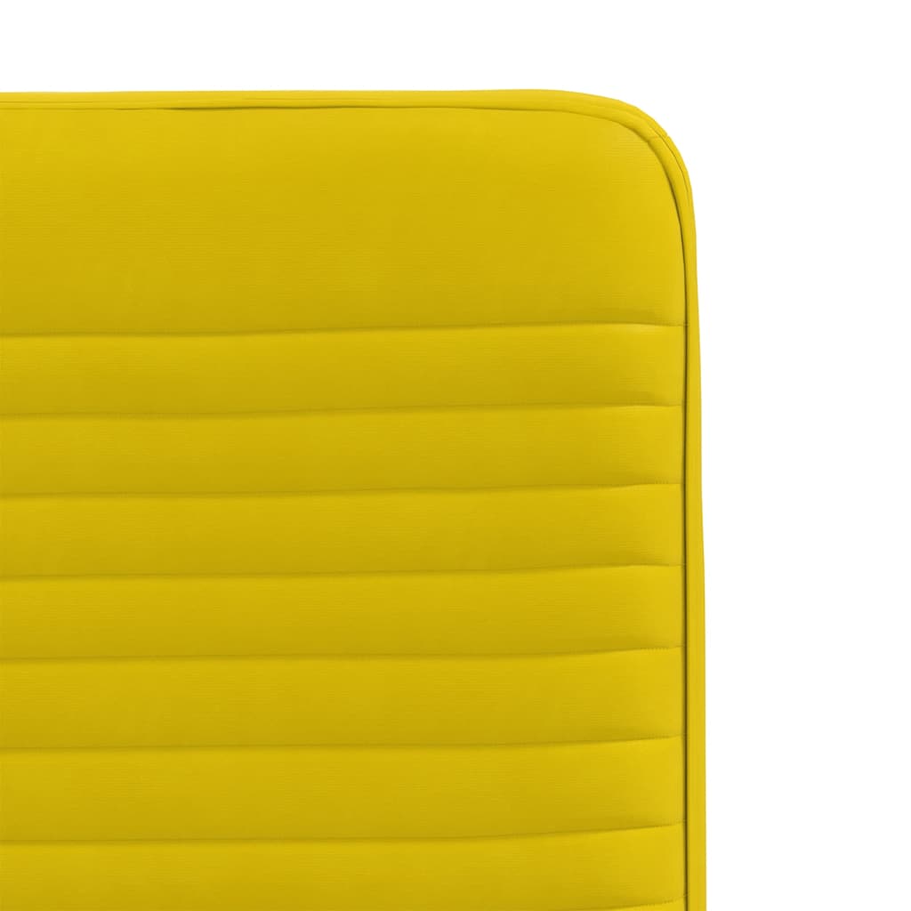 Cadeiras de jantar 6 pcs veludo amarelo