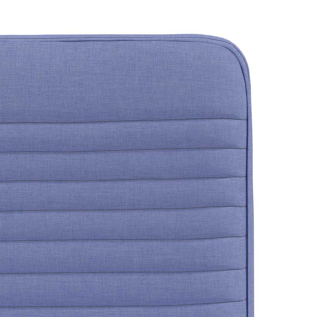 Cadeiras de jantar 6 pcs Jeans Tecido Azul