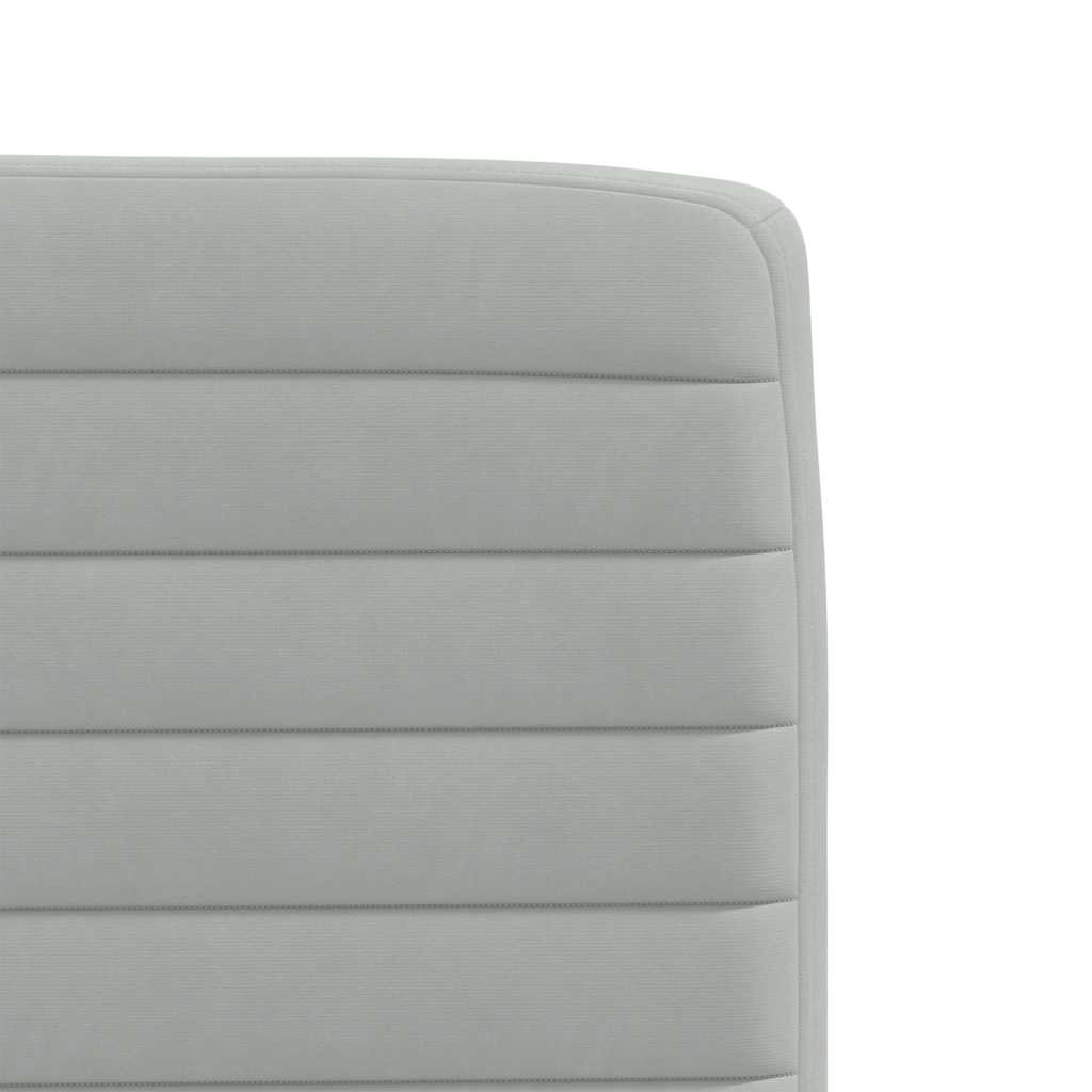 Cadeiras de jantar 6 pcs veludo cinzento-claro