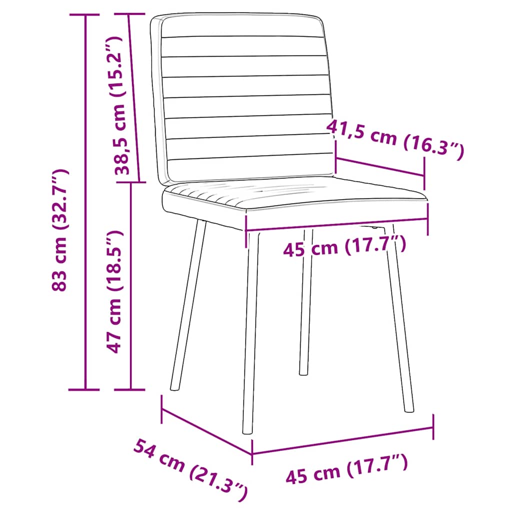 Cadeiras de jantar 6 pcs veludo cinzento-escuro
