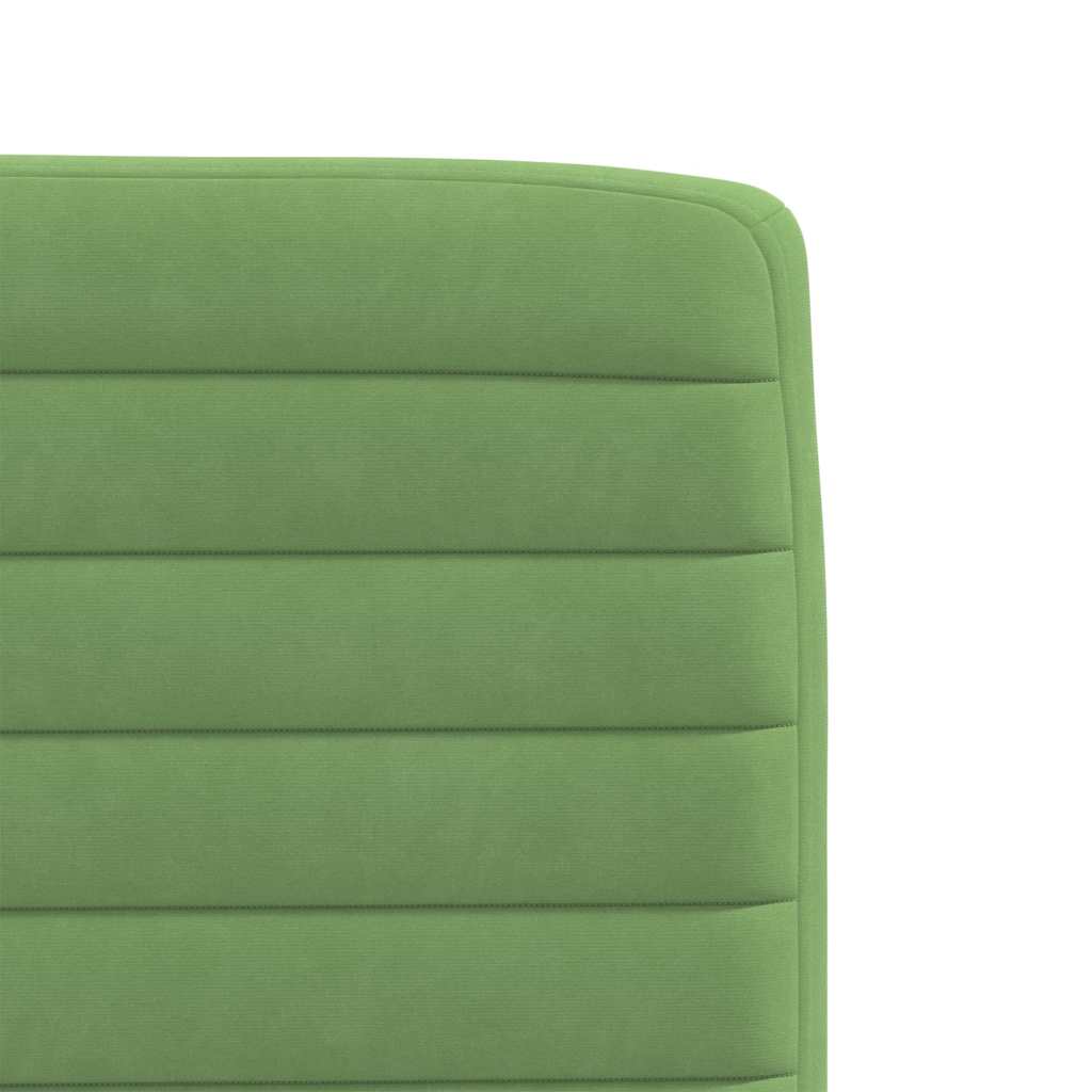Cadeiras de jantar 6 pcs veludo verde-claro