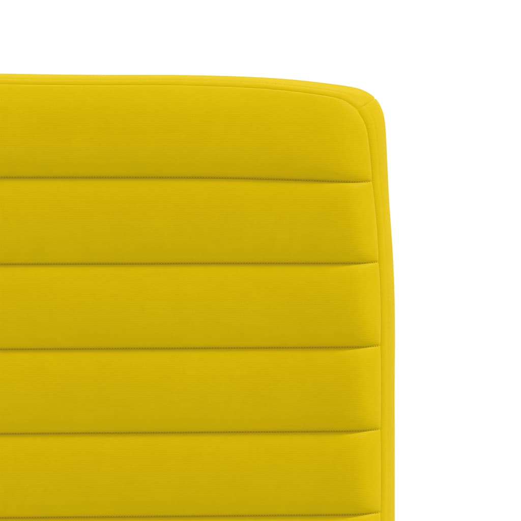 Cadeiras de jantar 6 pcs veludo amarelo