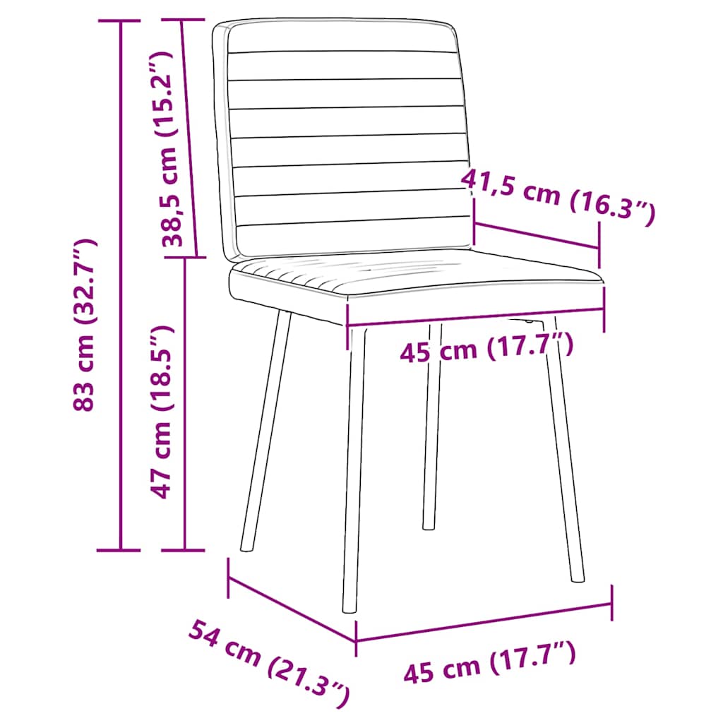 Cadeiras de jantar 6 pcs couro artificial cinzento