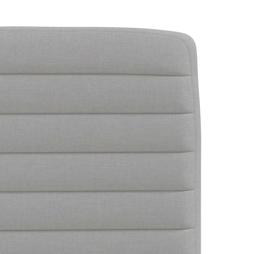 Cadeiras de jantar 6 pcs tecido cinza nuvem