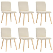 Cadeiras de jantar 6 pcs linho