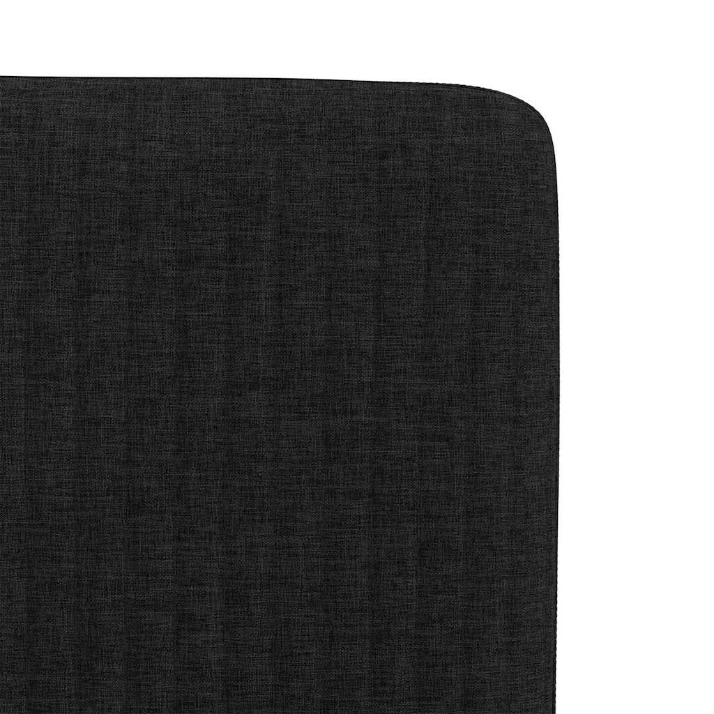 Cadeiras de jantar 6 pcs tecido preto