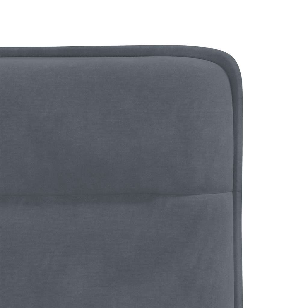 Cadeiras de jantar 6 pcs veludo cinzento-escuro