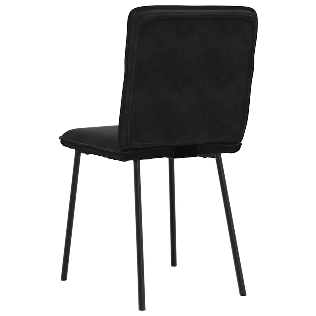 Cadeiras de jantar 6 pcs veludo preto