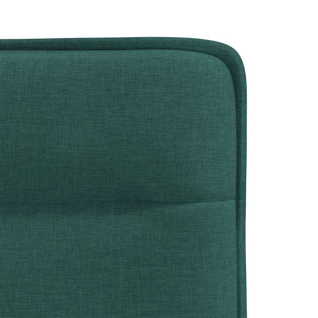 Cadeiras de jantar 6 pcs tecido verde-escuro