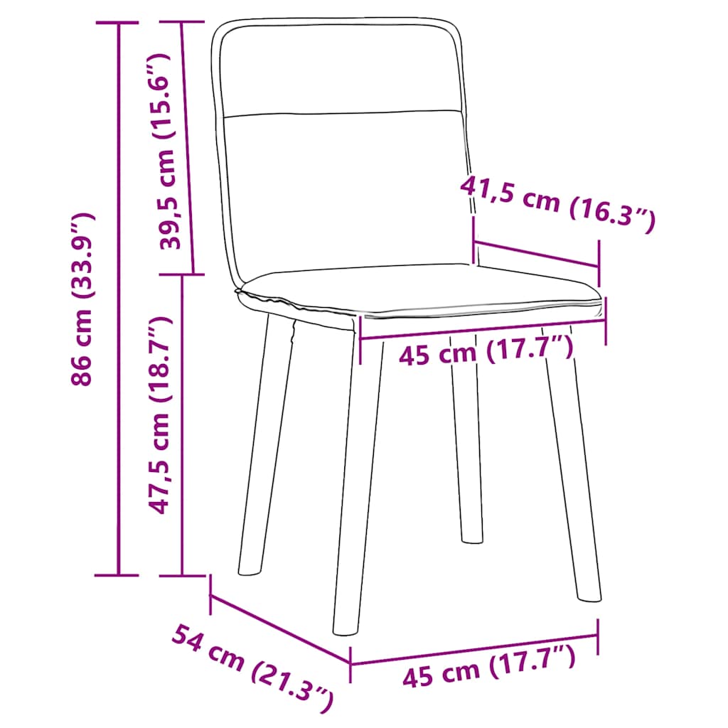 Cadeiras de jantar 6 pcs tecido cinzento-acastanhado