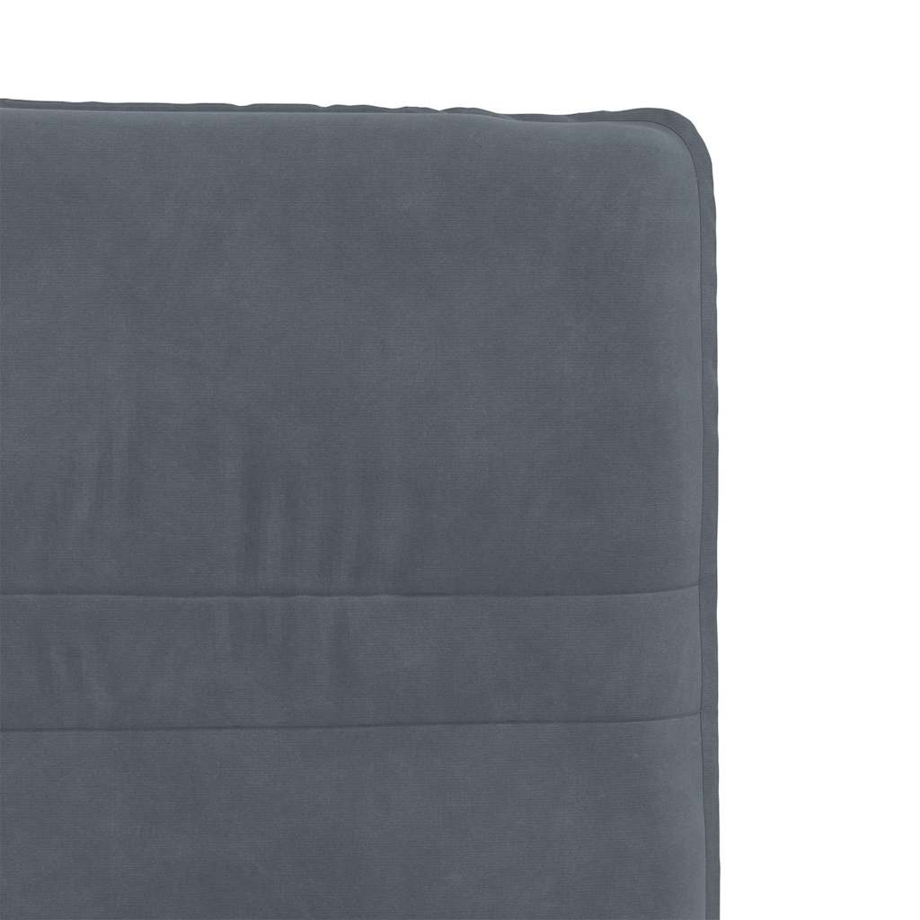 Cadeiras de jantar 6 pcs veludo cinzento-escuro