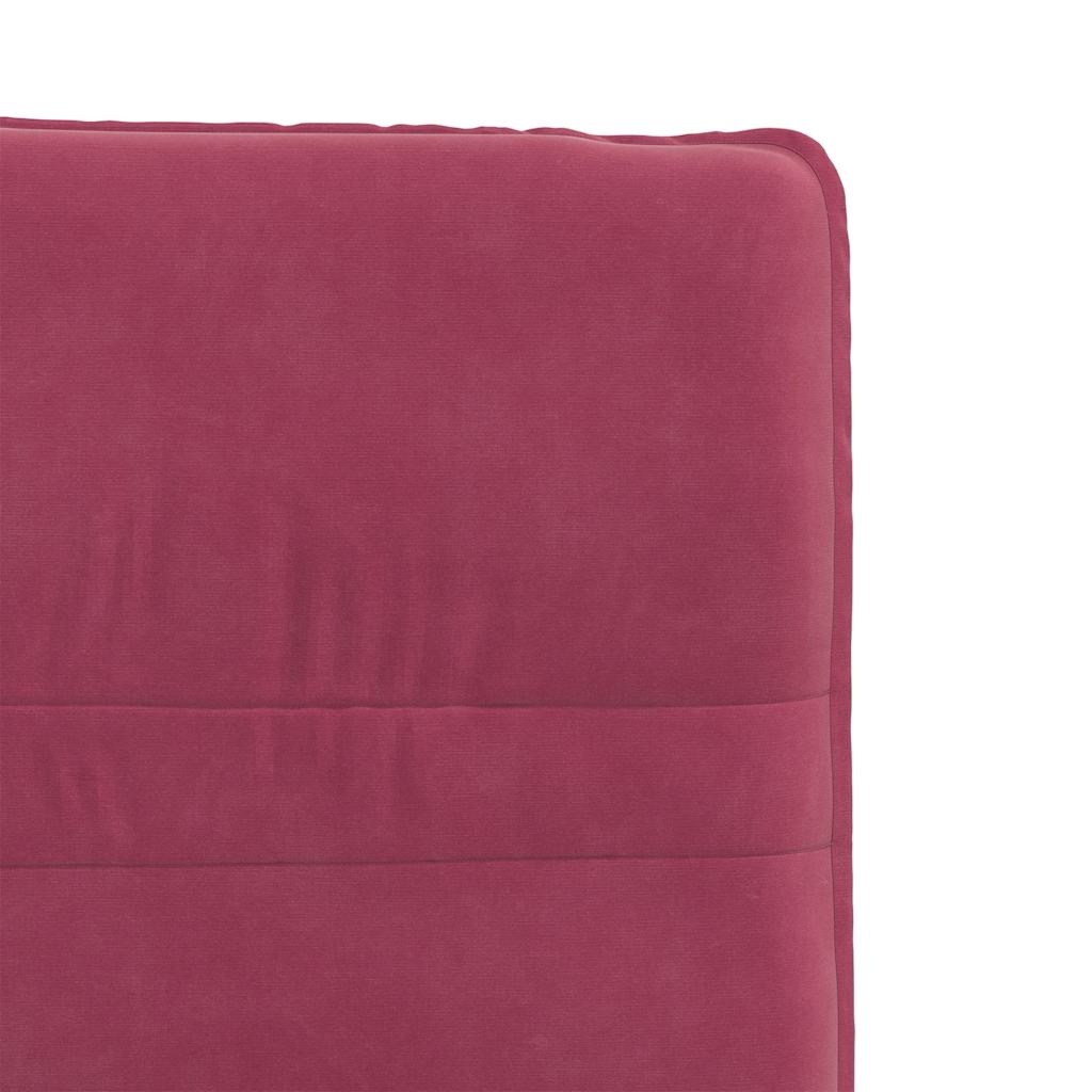 Cadeiras de jantar 6 pcs veludo vermelho tinto