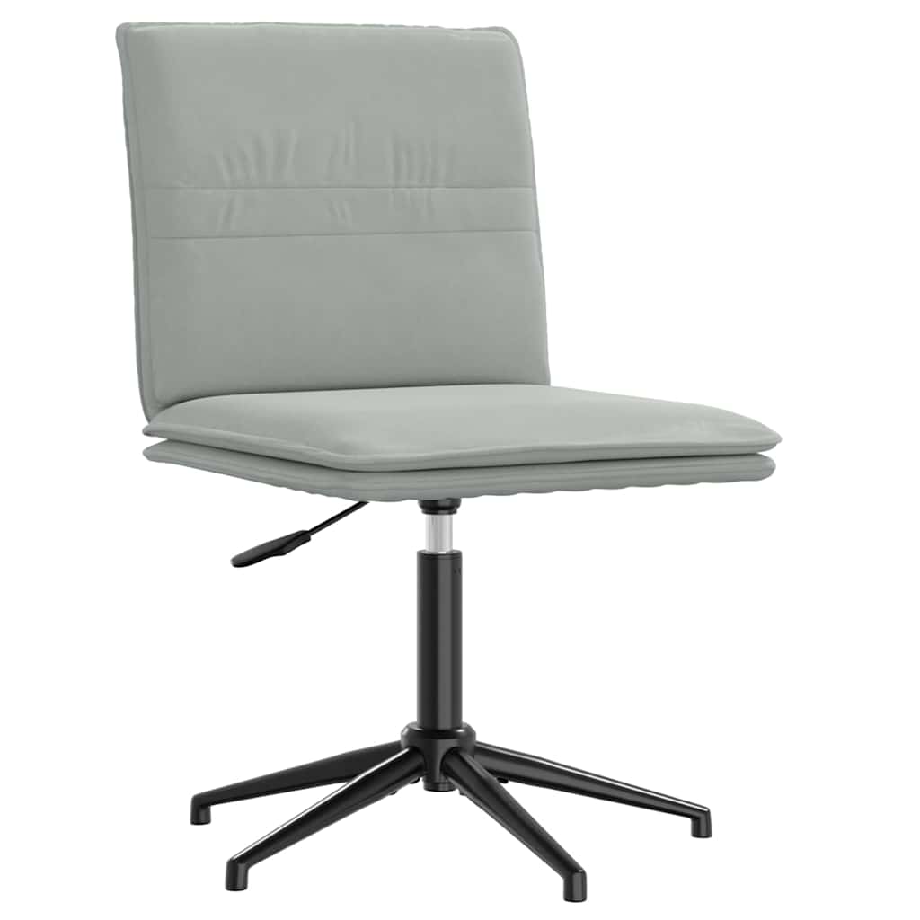 Cadeiras de jantar 4 pcs veludo cinzento-claro
