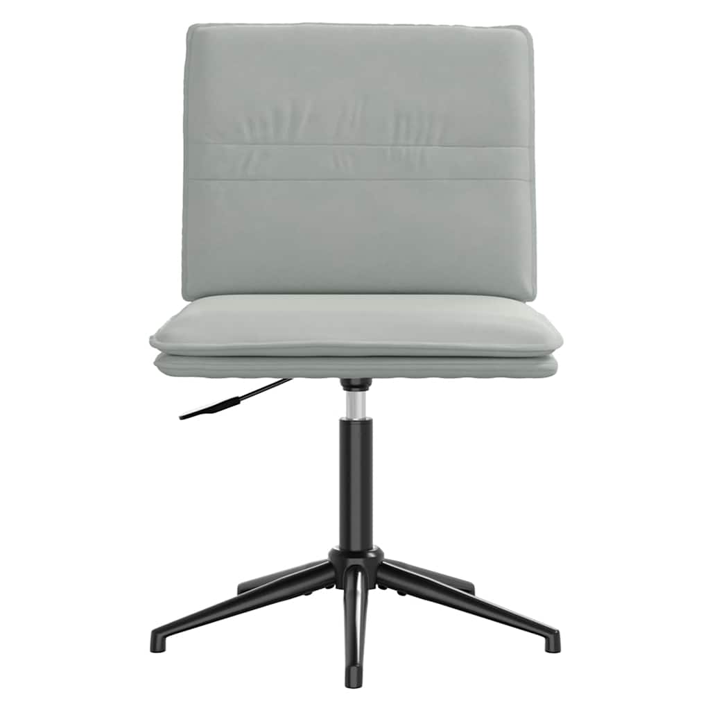 Cadeiras de jantar 4 pcs veludo cinzento-claro