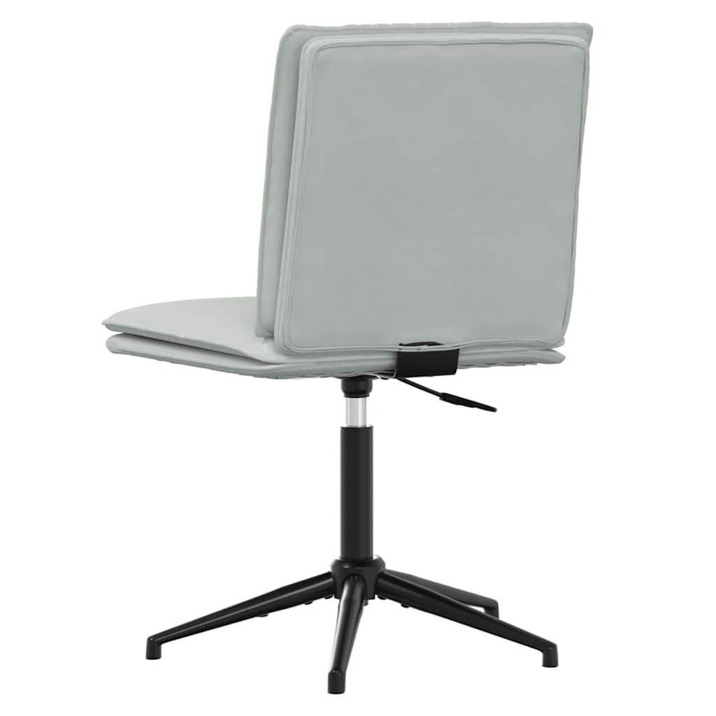 Cadeiras de jantar 4 pcs veludo cinzento-claro
