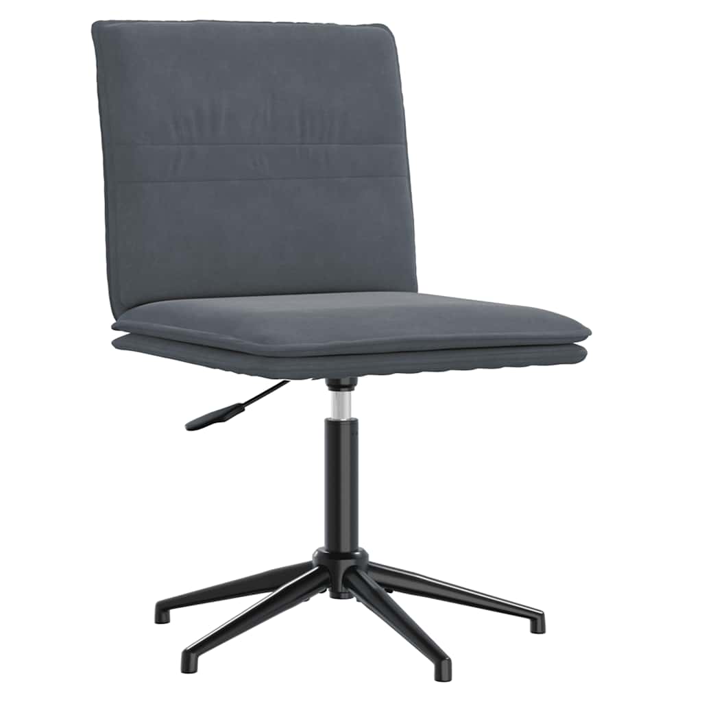 Cadeiras de jantar 4 pcs veludo cinzento-escuro