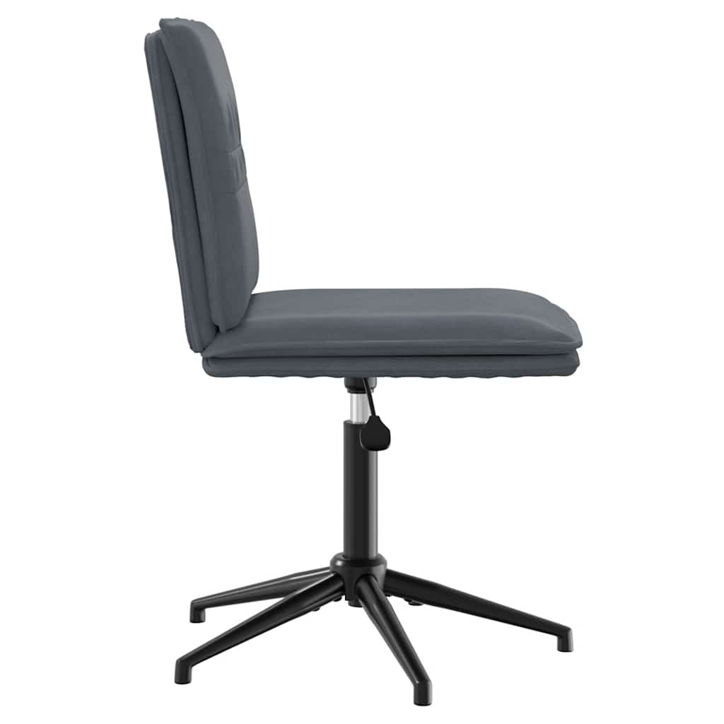 Cadeiras de jantar 4 pcs veludo cinzento-escuro
