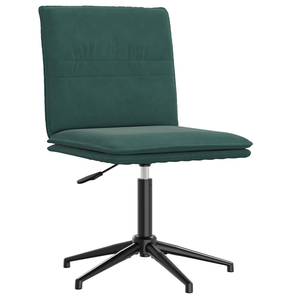 Cadeiras de jantar 4 pcs veludo verde-escuro
