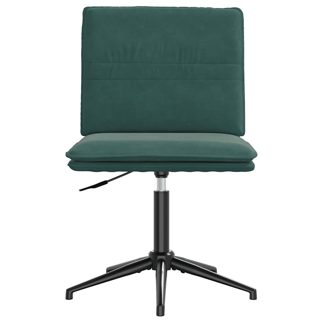 Cadeiras de jantar 4 pcs veludo verde-escuro