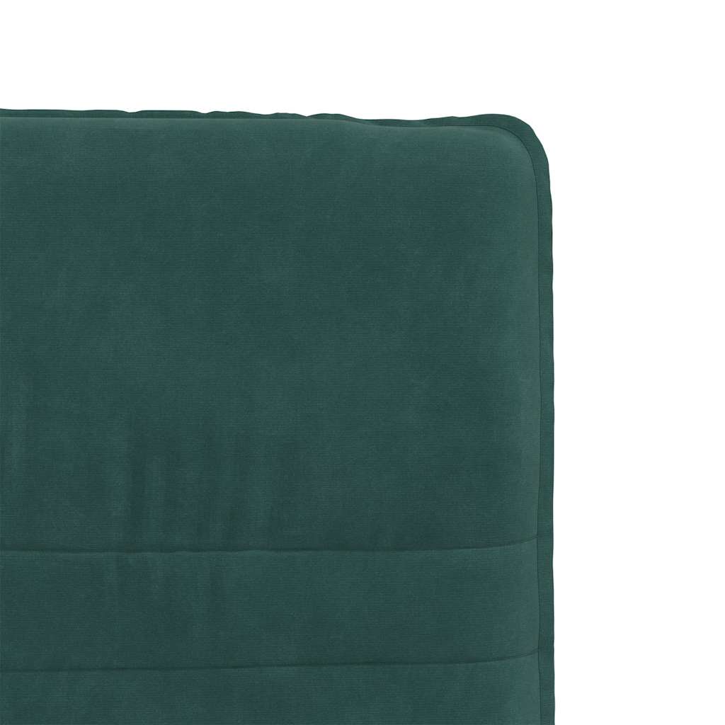 Cadeiras de jantar 4 pcs veludo verde-escuro