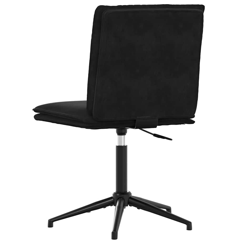 Cadeiras de jantar 4 pcs veludo preto