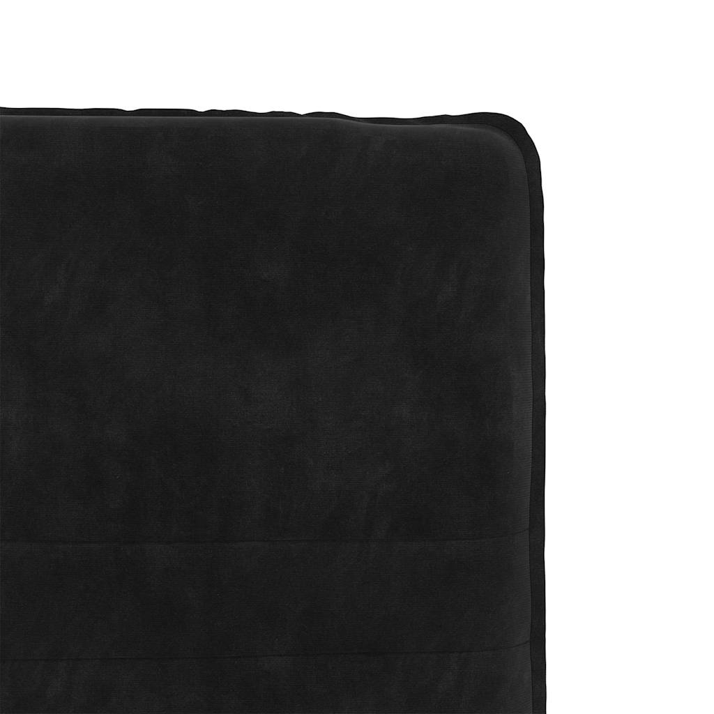 Cadeiras de jantar 4 pcs veludo preto