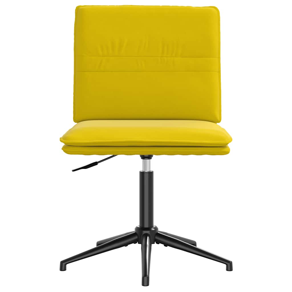 Cadeiras de jantar 4 pcs veludo amarelo