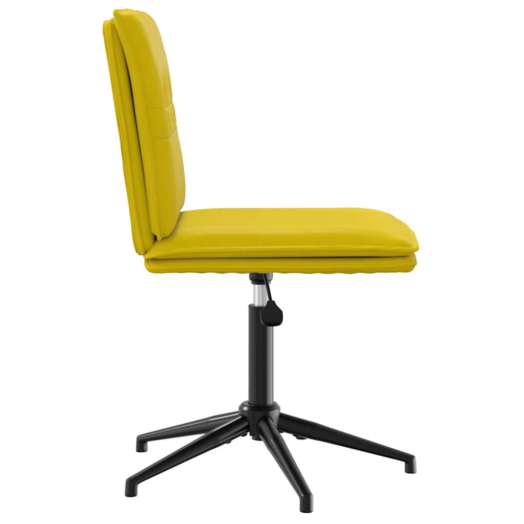 Cadeiras de jantar 4 pcs veludo amarelo