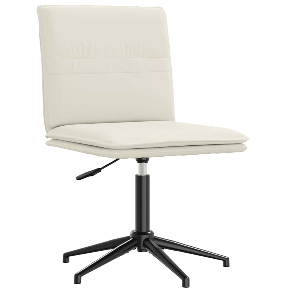 Cadeiras de jantar 4 pcs veludo cor creme