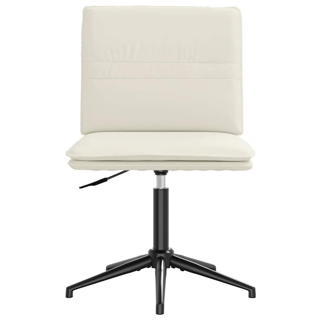 Cadeiras de jantar 4 pcs veludo cor creme