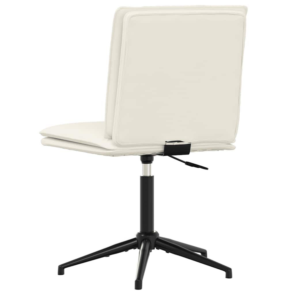 Cadeiras de jantar 4 pcs veludo cor creme