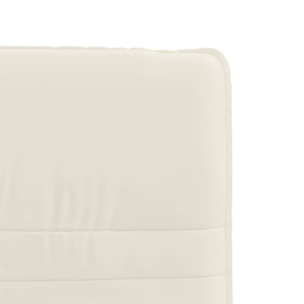 Cadeiras de jantar 4 pcs veludo cor creme