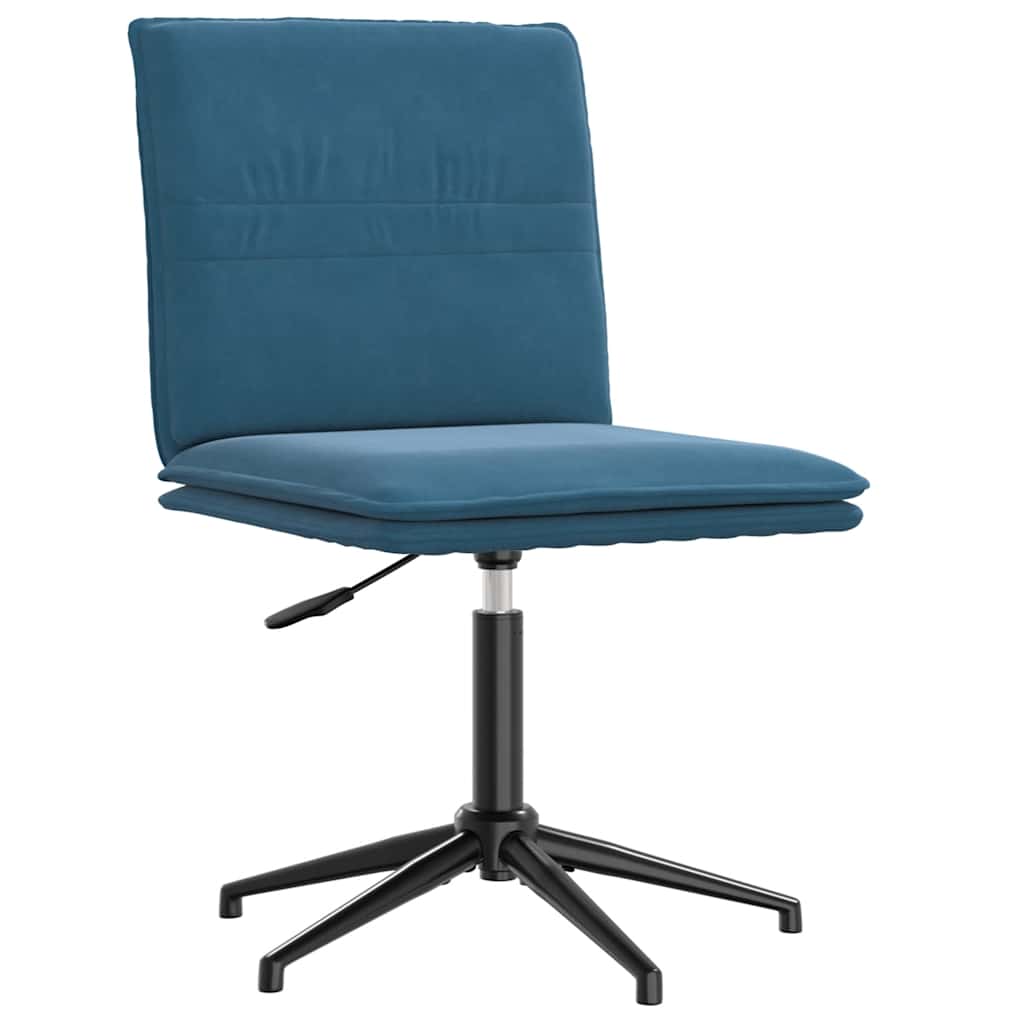 Cadeiras de jantar 4 pcs veludo azul