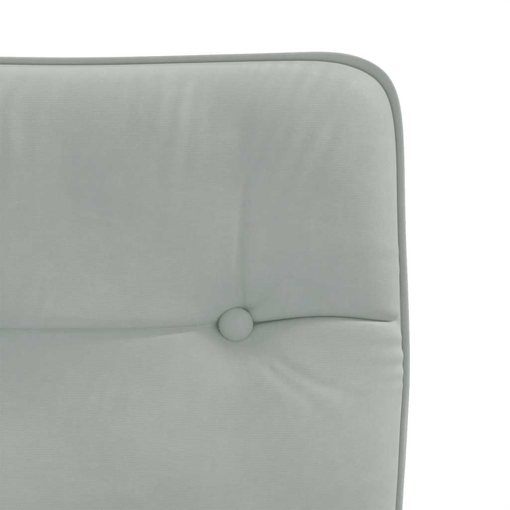 Cadeiras de jantar 6 pcs veludo cinzento-claro
