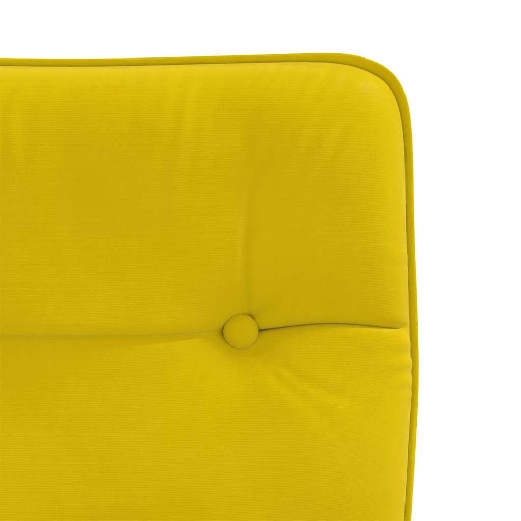 Cadeiras de jantar 6 pcs veludo amarelo