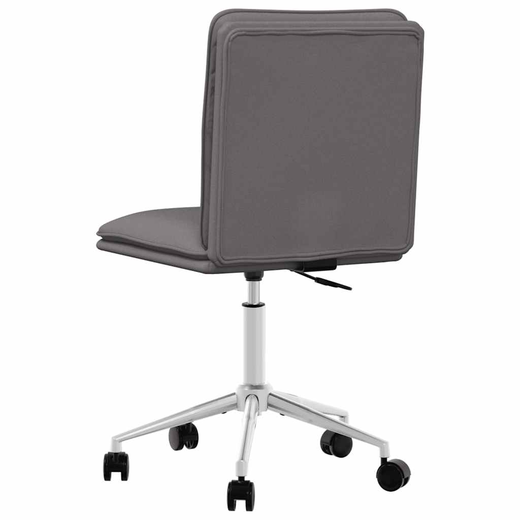 Cadeiras de jantar 4 pcs couro artificial cinzento