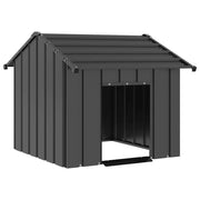 Casota para cães com telhado 85x107x81 cm aço galvanizado