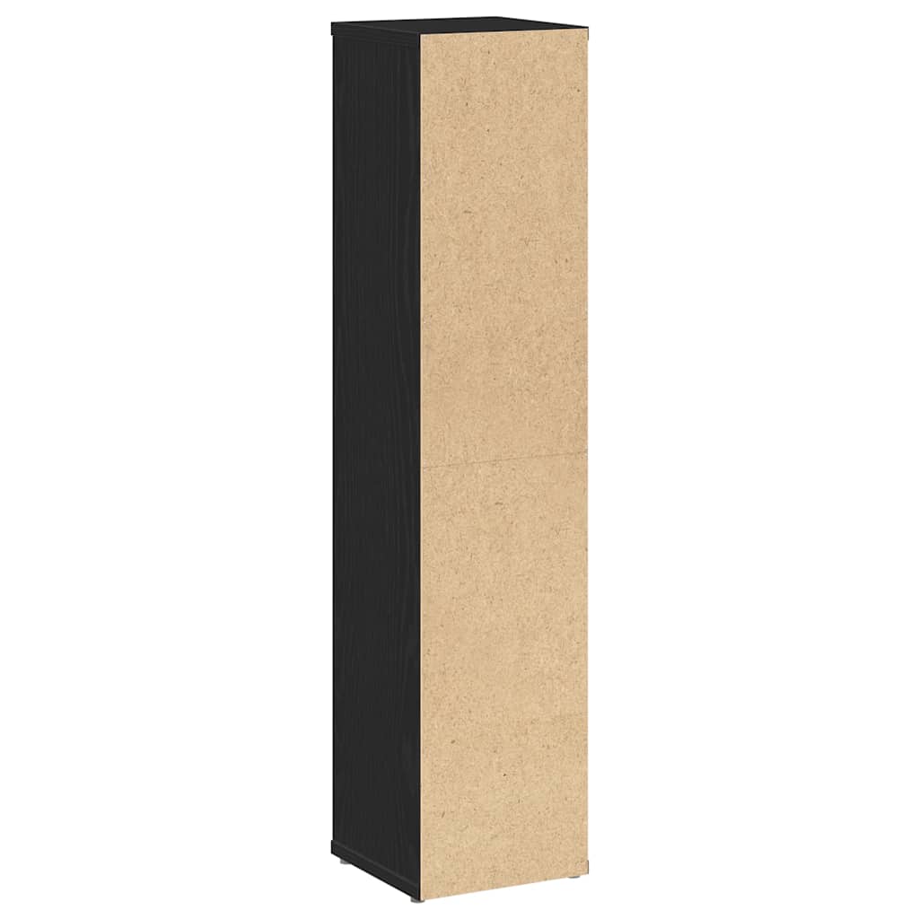 Móvel p/ casa de banho c/ suporte de rolos 20,5x20x90 cm preto